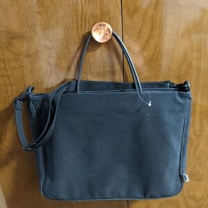 Urban Oxide UO2 Black Pebble Textured Tote Bag
